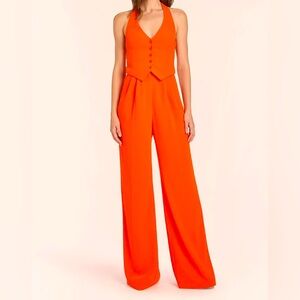 Amanda Uprichard Orange Jumpsuit